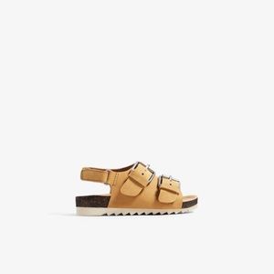 Zara Monochrome Buckled Sandals